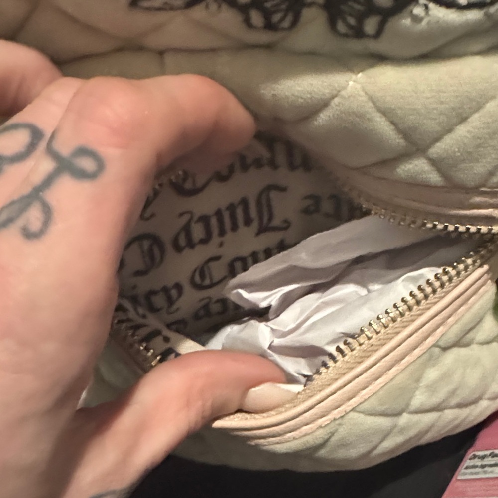 Juicy Couture Beige Quilted Backpack - Picture 6 of 10